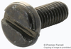 Pan Head Slotted Screw, Steel, M4, Pk100; Thread Size Metric Tr Fastenings - 27AC4159 - Newark, An Avnet Company