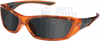 Crews ForceFlex Safety Glasses with Orange Frame and Gray -- FF132