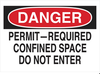 Confined Space Sign - 87768 - Brady Corporation