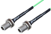 N Female Bulkhead to N Female Bulkhead Low Loss Cable 100 CM Length Using PE-P160LL Coax - PE3C5256-100CM - Pasternack