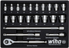Ratchet Wrench Set, 3/8, 23Pc Rohs Compliant Wiha - 37AJ1954 - Newark, An Avnet Company