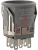 Switch, Snap-In Pushbutton, DPDT, On-(On), Round, Gray Housing, Silver Contacts - 70192030 - Allied Electronics, Inc.