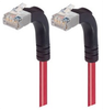 Category 6 Shielded LSZH Right Angle Patch Cable, Right Angle Up/Right Angle Up, Red, 1.0 ft -- TRD695SZRA5RD-1 -Image