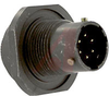 CONNECTOR,JAM NUT RECEPTACLE,CLASS E,SIZE 10,6 #20 SOLDER PIN CONTACT -- 70011226