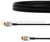 Slide-On BMA Jack Bulkhead to Slide-On BMA Jack Bulkhead Cable FM-SR086TBJ Coax in 12 Inch - FMCA1560-12 - Fairview Microwave Inc.