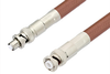 MHV Male to SHV Plug Cable 60 Inch Length Using RG393 Coax, RoHS - PE33984LF-60 - Pasternack