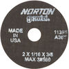 Norton Gemini A Type 01/41 Small Diameter Cut-Off Wheel - 66243411396 - Norton Abrasives