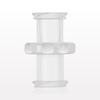 Female to Female Luer Lock Connector, Natural - 61724 - Qosina Corp.