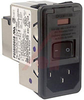 Power Entry Module; 6 A; 120/250 VAC; General Purpose; 50 to 60 Hz; DPST; - 70185782 - Allied Electronics, Inc.
