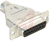 Connector, Cable; Receptacle; Full Metal Shell; 2; 15; 20 AWG; 0.35 in.; Black - 70041596 - Allied Electronics, Inc.