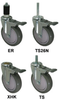 Stem - Swivel Caster with Total Locking Brake - Model 3A - 3AGP5X-ML - Caster City, Inc.