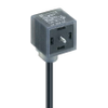 VAD - Molded Female Cordset, Form A, Contacts: 3+PE (PE at 12 o'clock), with GN-YE LEDs for pressure switch, 24 V | 4 A, IP67; PUR Black, 5x0.50mm² (20AWG); cURus 2238 - VAD 1C-4-2-228 - Belden Inc.