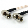 RA SMA Male (Plug) to RA SMA Male (Plug) Cable RG-316 Coax Up To 3 GHz, 1.35 VSWR in 36 Inch - FMC0404315-36 - Fairview Microwave Inc.