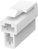 Plug Housing, 2Pos, Nylon 6.6, Nat; Product Range Amp Te Connectivity - 02H6340 - Newark, An Avnet Company