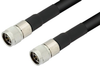 N Male to N Male Cable 12 Inch Length Using LMR-600 Coax - PE3C0062-12 - Pasternack