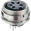 connector,circular din,female chassis socket,rear mount,pcb term,6 contact,ip40 - 70151570 - Allied Electronics, Inc.