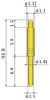 Single Ended Probe Pin - 88YN1130G - JC Cherry, Inc.