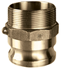 Brass Part F Male Coupler x Male NPT -- BR-F050 - Image