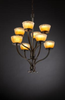 GLA-8788-36-GLDC-DBRZ Mid. Chandeliers-Glass Up - 494900 - Capital Lighting, Inc.