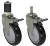 Stem - Swivel Caster with Total Locking Brake - Model 3A - SS-3ABK5X-ML - Caster City, Inc.