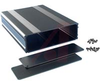 ALUM ENCLOSURE, 2 PLATES, 10 SCREWS, BLACK ANODIZED, 2.11 H X 6.68 W X 8.66 L - 70020291 - Allied Electronics, Inc.
