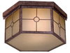 8219-A61-PL 1 Light Flush Mount - 8219-A61-PL - Minka Group