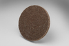 3M Scotch-Brite XL-UR Unitized Aluminum Oxide Medium Deburring Wheel - Medium Grade - Quick Change Attachment - 3 in Diameter - 17193 -- 048011-17193 - Image