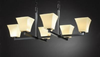 CNDL-8826-40-AMBR-MBLK Island/Pool Table-4 Light + - 750757 - Capital Lighting, Inc.