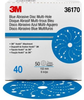 3M Hookit Ceramic Aluminum Oxide Hook & Loop Disc - 6 in Diameter Multi-Hole Vacuum Holes - 36170 - 051131-36170 - R. S. Hughes Company, Inc.