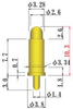 High Current Spring Probe Pins, 8Y500B Series, Sphere Type, Outer Dia. 3.8mm/0.150