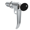 Quarter-Turn Cam Latch, Key Locking , L-Handle, Pad Locking, Sealed, Zinc Alloy, Chrome Plated, Bright - E5-7A-712-UU1-13 - Southco