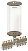 Clear View Multiple Feed Manual Lubricator, 1 gal Acrylic Reservoir, 12 Feeds, 1/4” OD Tube Outlets - B4463-128AB121W - Oil-Rite Corp.