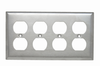 Duplex Receptacle Openings, Four Gang -- SS84 - Image