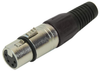 Red 4 Pole In-Line Xlr Female Jack; No. Of Contacts Pro Signal - 67Y9911 - Newark, An Avnet Company