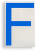 ToughStripe Die-Cut Blue Letter F - 121725 - Brady Corporation
