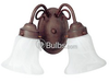 Two-Light Wall Bracket Light Fixture - P3368-33 - bulbs.com
