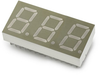 10 mm Three digit Slim Font with 2-Colons Seven Segment Displays -- HDSP-431G - Image