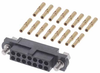 7+7 Pos. Female DIL 22 AWG Cable Conn. Kit, Jackscrews - M80-4601405 - Harwin Plc