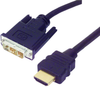 Hdmi-Dvi Video Cable, 3M, 28/30Awg, Black; Connector Type A L-Com - 89M8728 - Newark, An Avnet Company