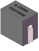 0.06uH, 15%, 0.145mOhm, 155.0Amp Max. SMD Power bead -- AH3740A-60L - Image