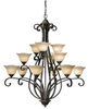 Large Chandeliers-Glass Shade - 73334 - Light Center (The)