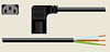 Left Angle Electronic Power Cord -- A7006 - Image