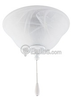 Alabaster Bowl Ceiling Fan Light Kit, White - P2621-30EBWB - bulbs.com