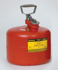 Eagle Red HDPE 3 gal Safety Can - 13 in Height - 12 1/2 in Overall Diameter - 048441-23531 - 048441-23531 - R. S. Hughes Company, Inc.