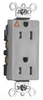 Duplex/Single Receptacle - TRIG26262-GRY - Selecta Products