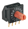 SWITCH ROTARY DIP HEX 100MA 5V - FR01KR16H-06XL - NKK Switches