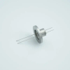 Power Feedthrough, 500 Volts, 1 Amp, 2 Pins, 0.032″ Stainless Steel Conductors, 1.18″ QF / KF Flange - A0500-2-QF - MPF Products, INC.