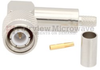 Right Angle TNC Male (Plug) Connector For LMR-200 Cable, Crimp/Solder -- SC4257 - Image