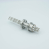 Thermocouple Feedthrough, Type E, 5 Pairs, 1.33″ Conflat Flange - A0423-11-CF - MPF Products, INC.