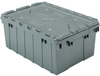Akro-Mils Keepbox 8.5 gal 35 lb Gray Industrial Grade Polymer Attached Lid Container - 21 1/2 in Length - 15 in Width - 9 in Height - 39085 GREY -- 39085 GREY - Image